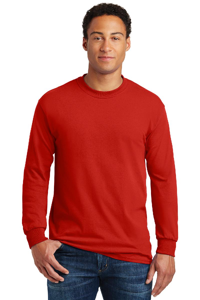 Gildan - Heavy Cotton 100% Cotton Long Sleeve T-Shirt. 5400