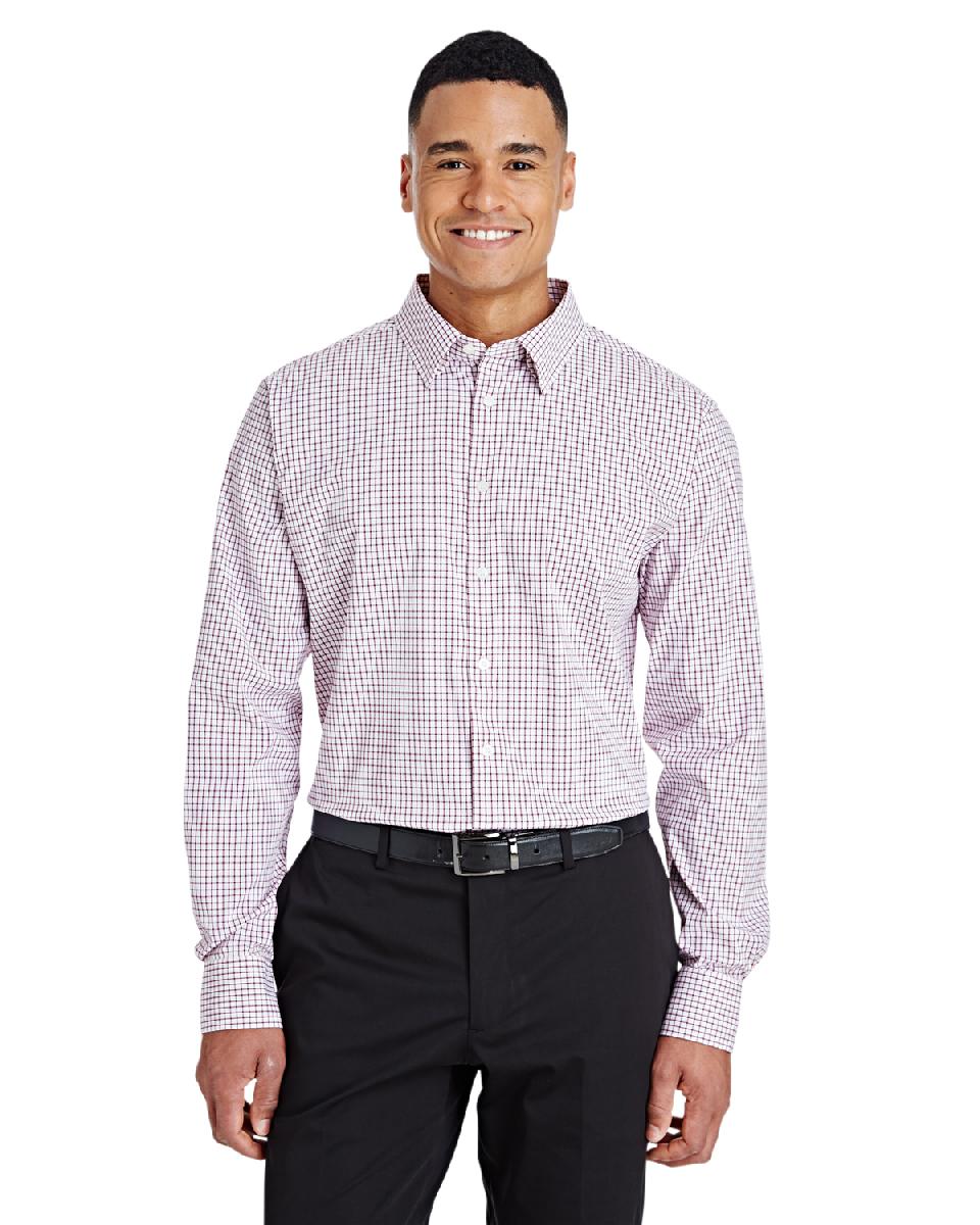 Devon & Jones CrownLux Performance™ Men's Micro Windowpane Shirt