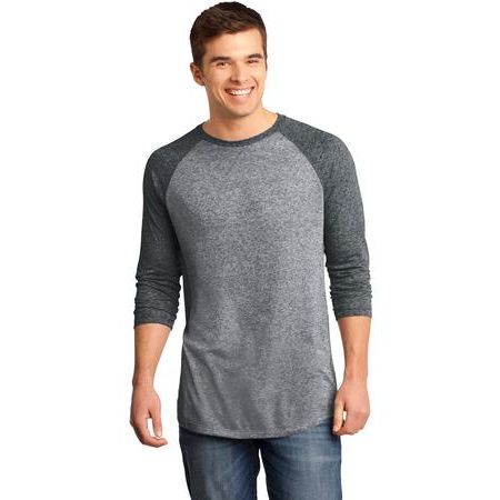 District &#174;  - Young Mens Microburn&#153; 3/4-Sleeve Raglan Tee. DT162