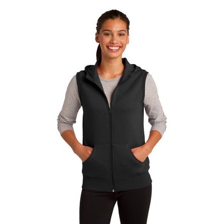 Sport-Tek ® Ladies Hooded Fleece Vest. LST268