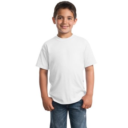 Port & Company - Youth 50/50 Cotton/Poly T-Shirt.  PC55Y