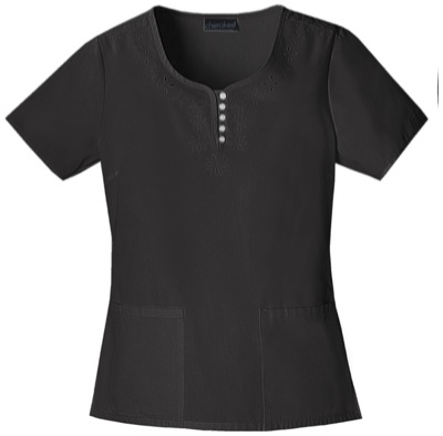 Round Neck Embroidred Top 1735