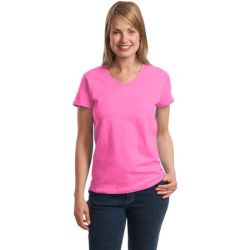 Hanes &#174;  Ladies ComfortSoft &#174;  V-Neck T-Shirt. 5780