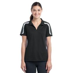 Sport-Tek &#174;  Ladies Tricolor Shoulder Micropique Sport-Wick &#174;  Polo. LST658