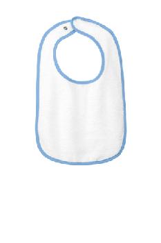 Rabbit Skins Infant Contrast Trim Terry Bib